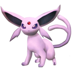Transparent render of Espeon from Pokemon Stadium 2